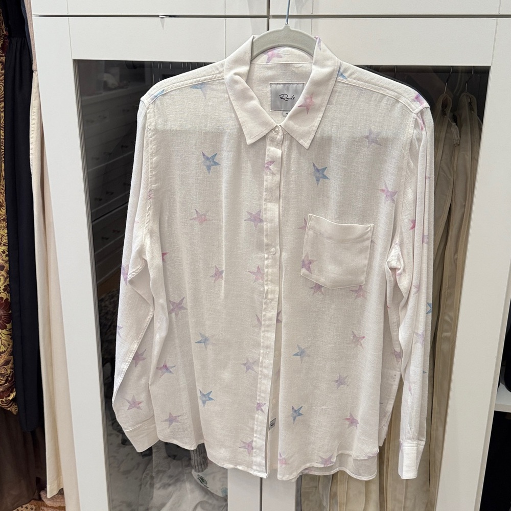 Rails Charli Shirt with Tie-Dye Star Accents
